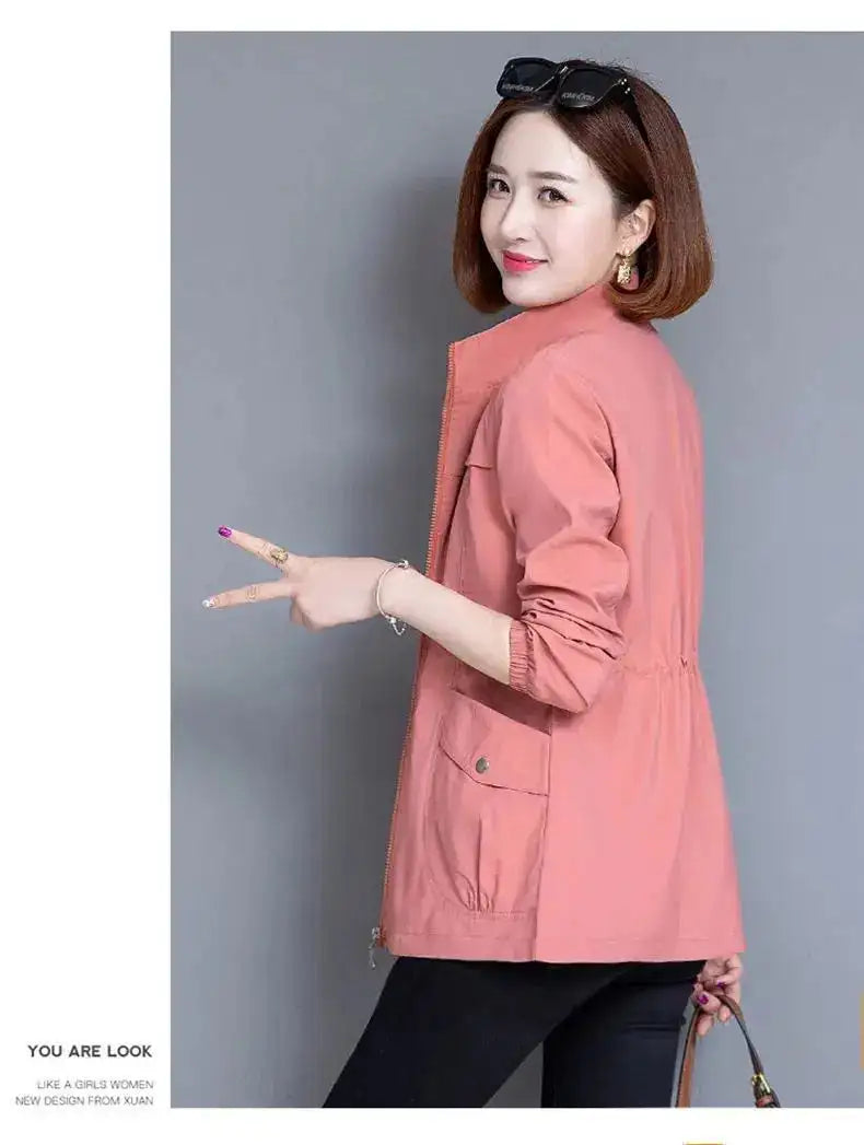2023 New Spring Women's Jackets Causal Windbreaker Famale Thin Basic Coat Lightweight Jacket Outwear Women Clothing Lootquake LLC