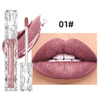QIBEST Waterproof Diamond Shimmer Glitter Lipgloss Matte Liquid Lipstick Shiny Pearl Lip Glaze Long Lasting LipTint Women Makeup Lootquake LLC