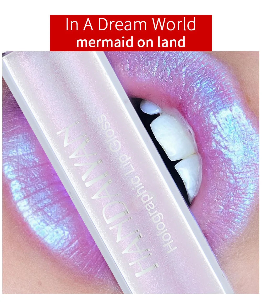 HANDAIYAN Best Seller Glitter Lip Gloss 6colors Moisturizing Mermaid Lip Glaze Waterproof Long Lasting Liquid Lip Stick Lootquake LLC