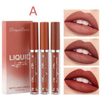 3 PCS Liquid Lipsticks Set Long Lasting Make Up For Women Korean Beauty Cosmetics Matte Lipsticks Waterproof Long lasting Lootquake LLC