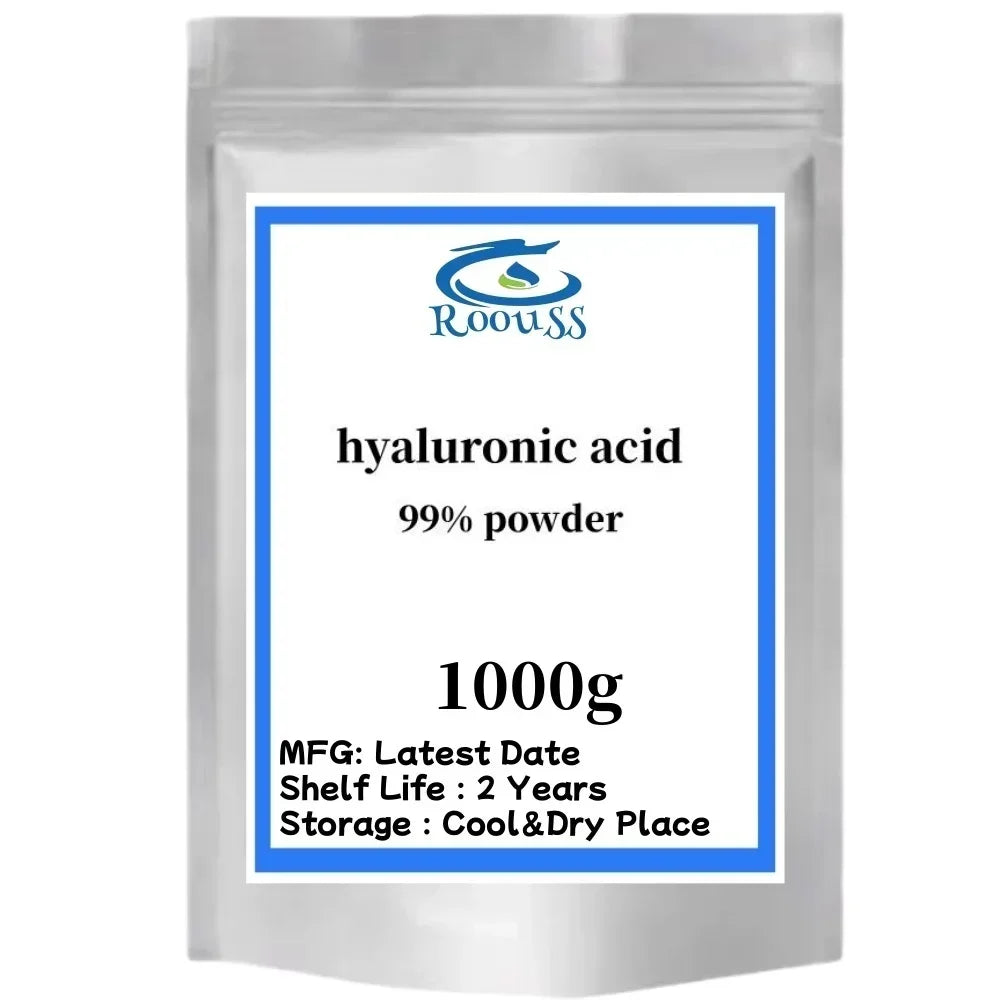 High content 99% Cosmetic raw materials Hyaluronic acid powder anti-wrinkle and Anti-aging,Moisturizing,free shippin Lootquake LLC