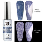 5ML Gold Silver Metallic Liner Paint Gel Polish Chrome Mirror Metal Effect Super Bright French UV LED Semi Permanent Nail Gel Lootquake LLC