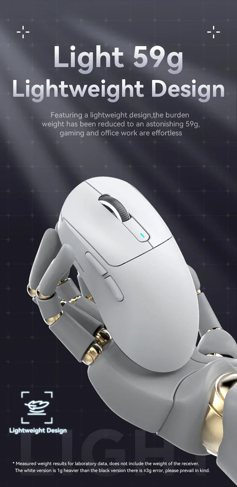Attack Shark X3Pro Wireless  Gaming Mouse PixArt PAW3395 26000dpi Bluetooth Optical Mouse Tri-Mode Connection Macro Gaming Mouse Lootquake LLC