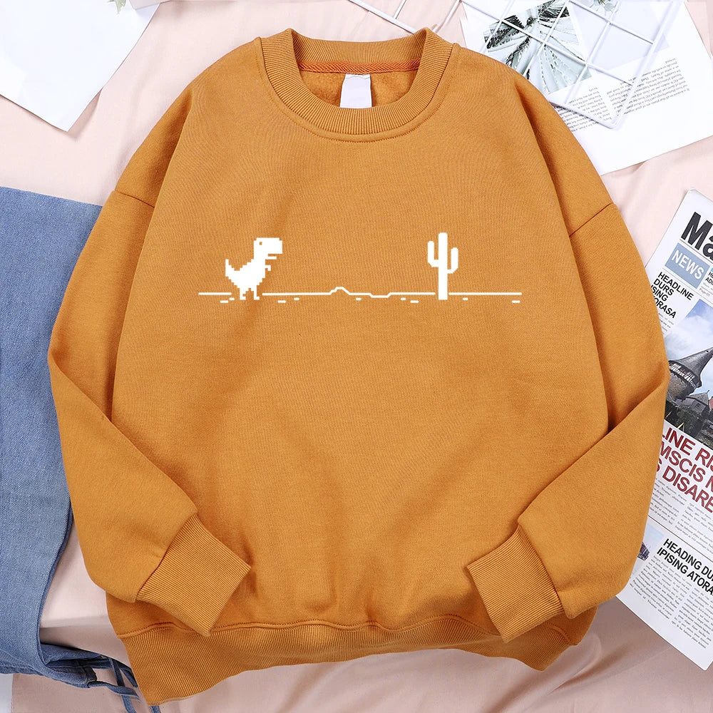 Network Malfunction Little Dinosaur Sweatshirts Men Women Casual Hoody Hip Hop Comfortable Streetwear Loose Warm Clothes Hoodies Lootquake LLC