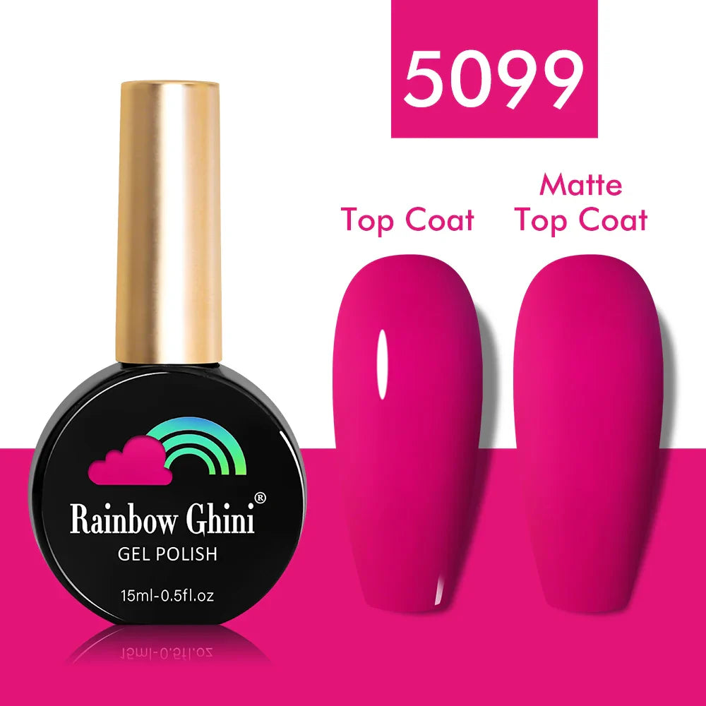 Rainbow Ghini UV LED Glitter Purple Gel Nail Polish 15ml Manicure Art Accessories Nail Glue Supplies for Professionals Varnishes Lootquake LLC