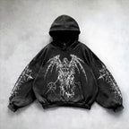 Harajuku hoodie dark punk print hoodies women oversized sweatshirt goth new couples y2k tops goth streetwear gothic clothes Lootquake LLC