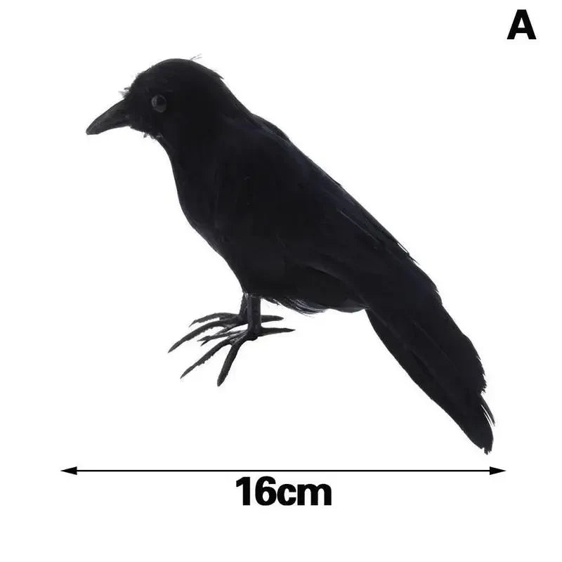 Halloween Decoracion Simulation Black Crow Raven Bird Repellent Pest Control Pigeon Repellent Event Party Bar Decoration Lootquake LLC