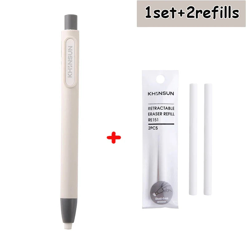 Retractable Pencil Eraser Pencil Rubber Eraser Correction Supplies Writing Correction School Stationery Office Supplies Lootquake LLC