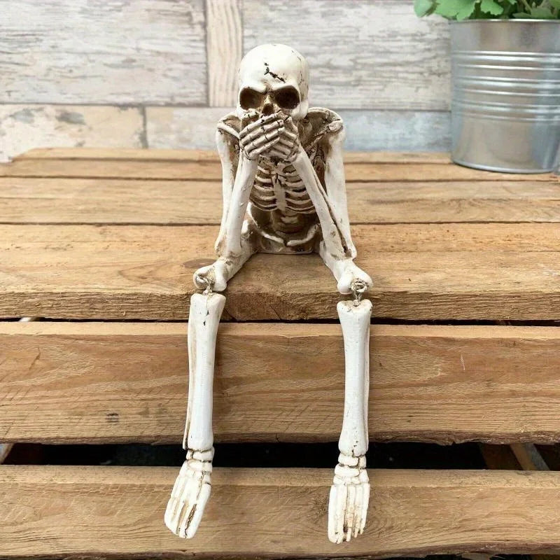 New Human Skeleton Simulation Halloween Decoration Graduation Season Decorations Goth Family Scary Cabin Halloween Decor Lootquake LLC