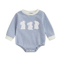 Adorable Infant Unisex Hoodies Rompers Spring Outfits Easter Bunny Carrot Embroidered Long Sleeve Bodysuits Jumpsuits Lootquake LLC
