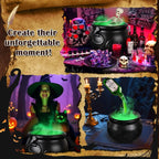 Witch Cauldron with LED & Fog