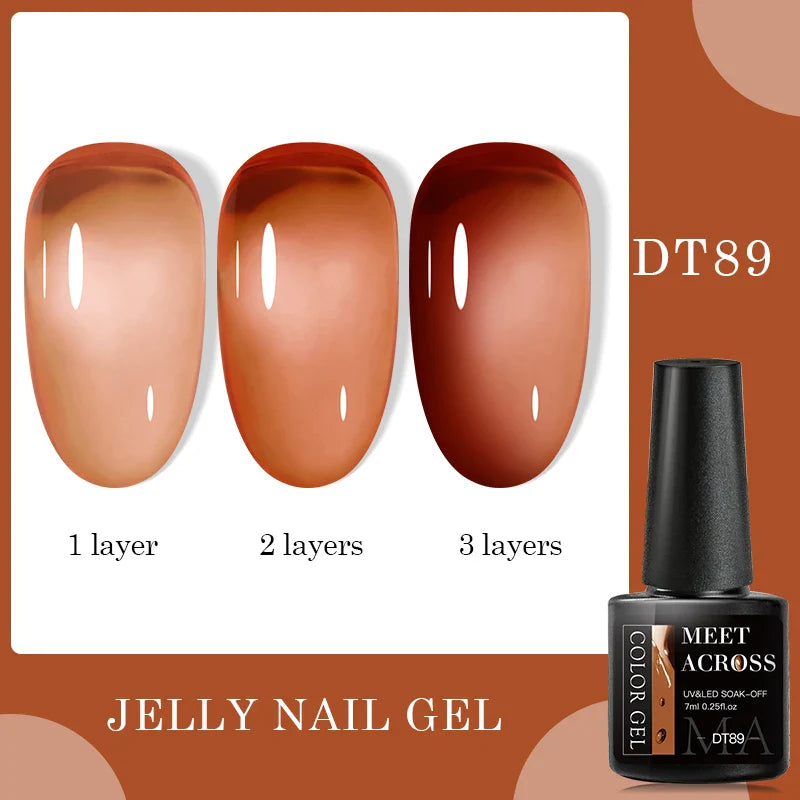 7ml Milky Jelly White Gel Nail Polish Natural Luster Long Lasting Nail Art All for Home DIY Manicure Soak Off UV LED Gel Vernis Lootquake LLC