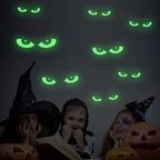Halloween Luminous Wall Stickers Stickers Glow Dark Halloween Decor Creative Carved Fluorescent Festival Horror Home Decoration