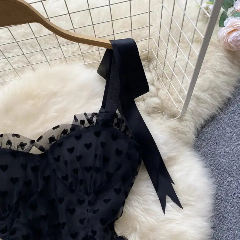 SINGREINY High Quality A Line Mesh Long Dress Spaghetti Strap Sleeveless Sheath Sundress 2023 Women Fashion Dot Print Maxi Dress
