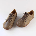 MVVJKE Women Shoes Flat 100% Authentic Leather Plain toe Lace up Ladies Shoes Flats Woman Moccasins Female Footwear Lootquake LLC