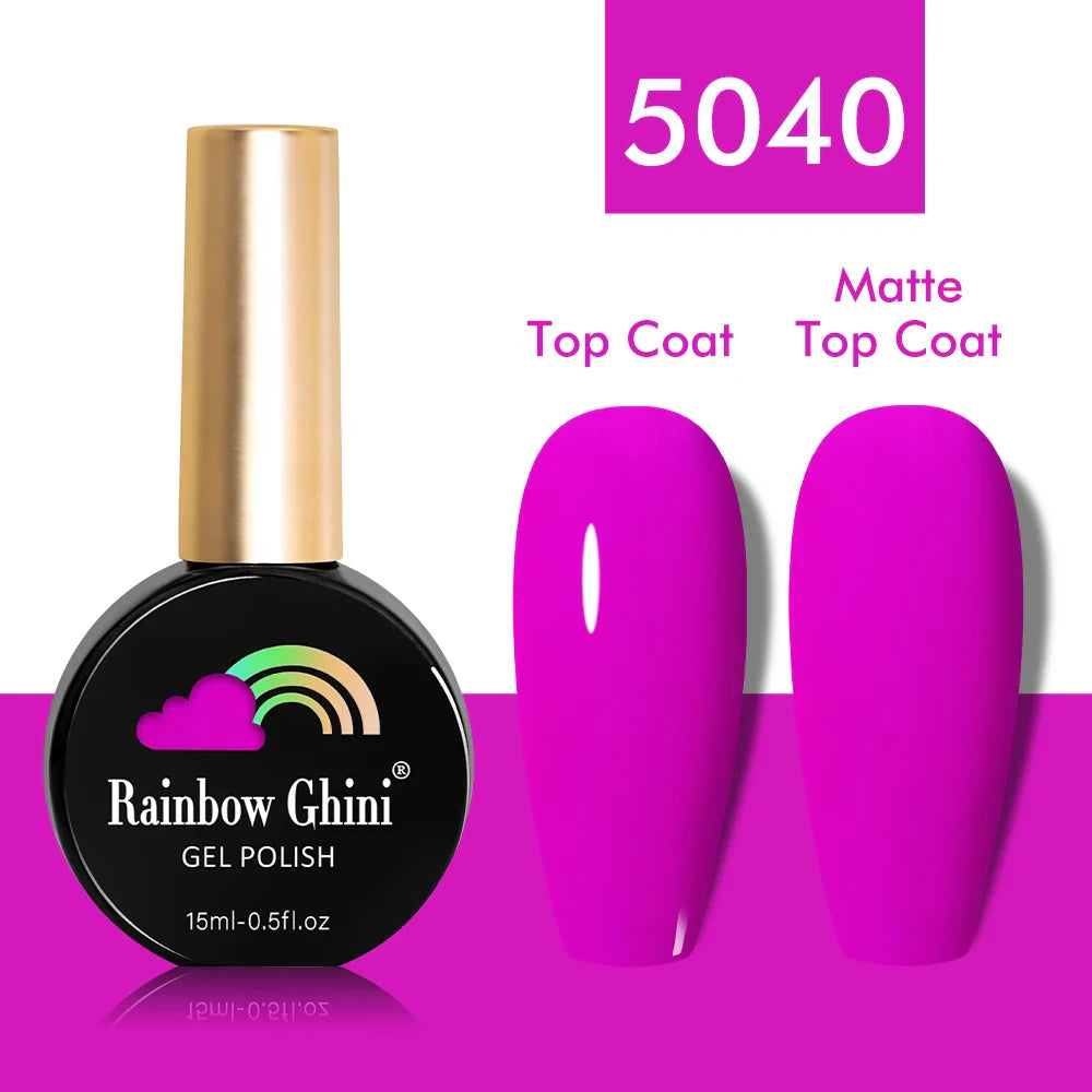 Rainbow Ghini UV LED Glitter Purple Gel Nail Polish 15ml Manicure Art Accessories Nail Glue Supplies for Professionals Varnishes Lootquake LLC
