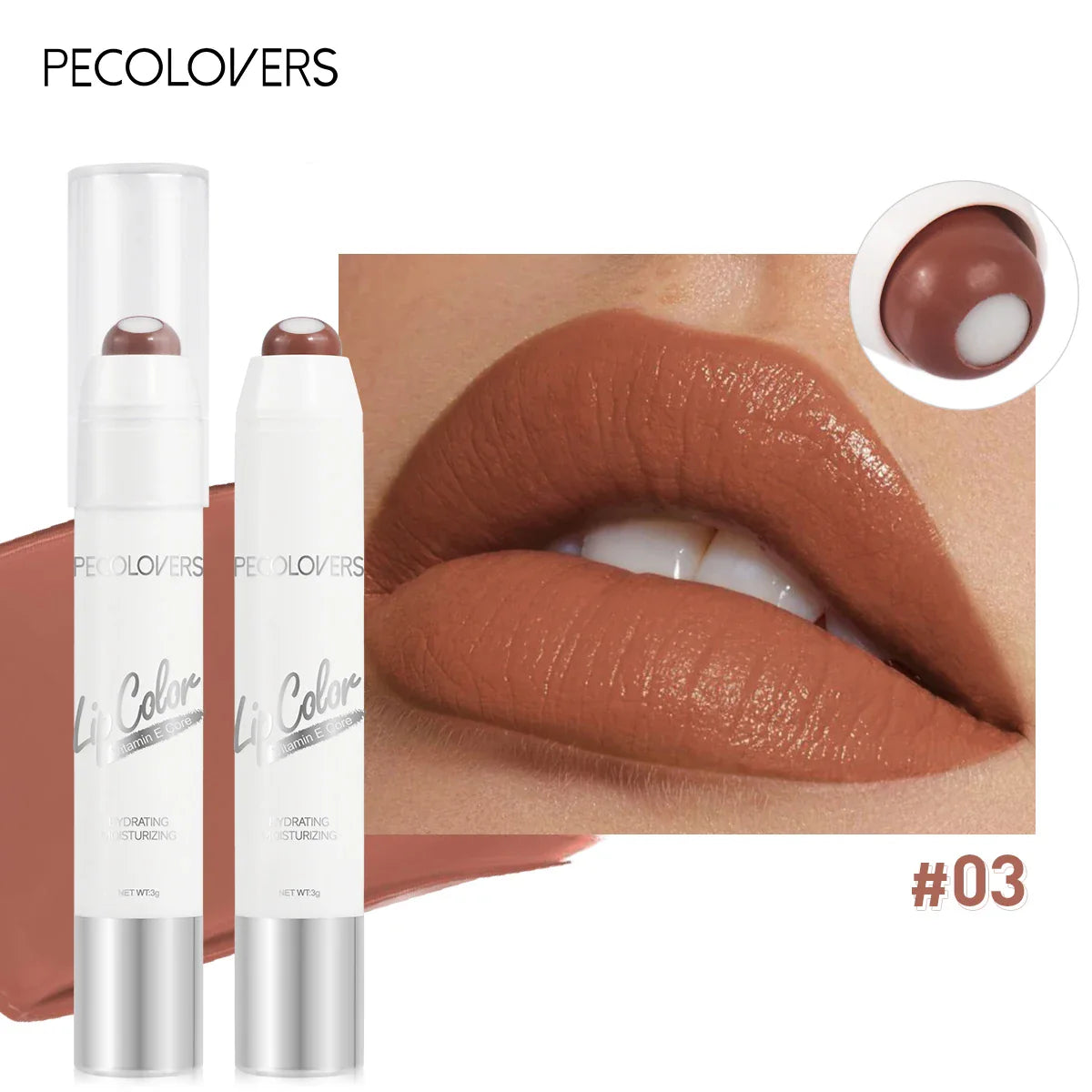Moisturizing and Nourishing Lipstick,  Moisturizing and Nourishing, Easy To Color, Lip Glaze, Rotating Lipstick Pen, Lip Gloss Lootquake LLC