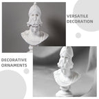 Athena Plaster Sculpture Greek Decor Ancient Home Resin Model Bust Statue Mythology