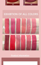 Matte Lip Gloss Set 6 Color Lipstick Smooth And Lasting Display Lip Gloss Waterproof Moisturizing Lipstick Holiday Gift Box Set