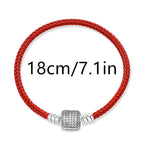925 Silver Valentine's Day Snake Year Series Pendant Suitable for 925 Sterling Silver Original Women's Bracelet DIY Jewelry Gift Lootquake LLC