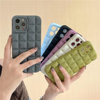 Unique Phone Case For iPhone 14 Pro 13 12 11 Pro Fashion 3D Soft Silicon Shockproof For iPhone 14 Case Bubble Case Cute Full Body Shape Soft Silicone Slim Cushioned Beautiful Elegant Case For Women