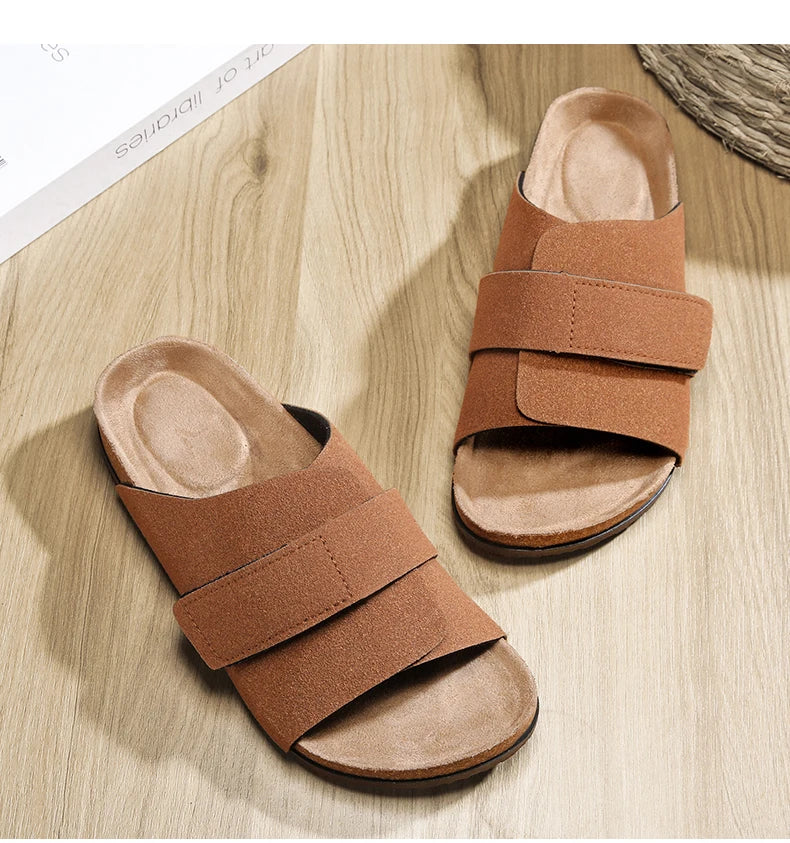 Brand Men Women Sandals Summer Designer Couple Cork Clogs Sandals Luxury Classic Unisex Mules Beach Slide With Adjustable Buckle Lootquake LLC