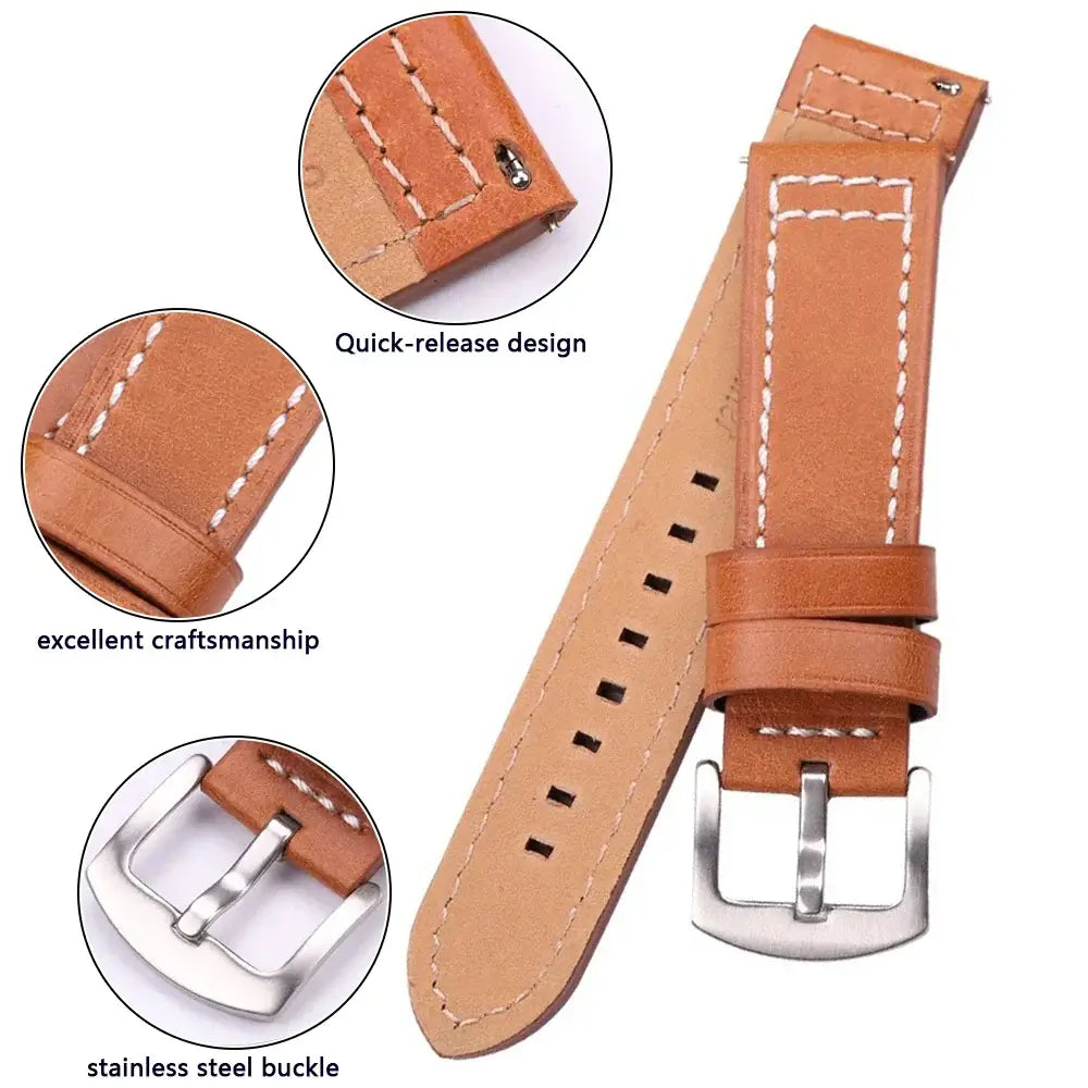 Ticwatch Soft Leather Band - Comfortable Sporty Design - SJB-DIAMOND ELITES