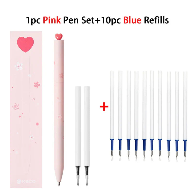 KACO Gel Pens Sets School Office Supplies for Kids 0.5mm High-capacity Heart / Star Sign Writing Gadgets Love Gift Cute Items Lootquake LLC