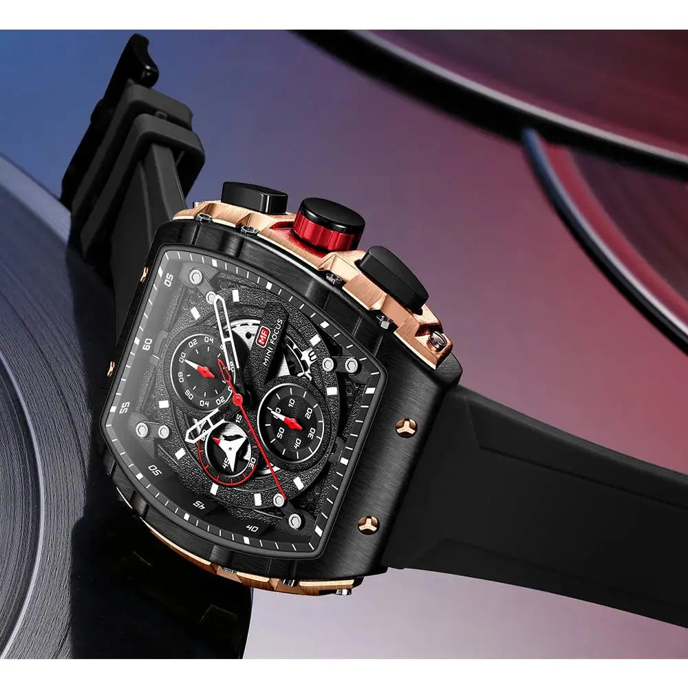 Sports Mens Watches Top Brand Luxury Waterproof Quartz Watch for Men Silicone Strap Fashion Wristwatches Relogio Masculino 0399G