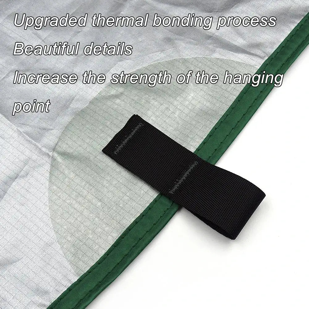 4x4m 4x3m 3x3m 19 Hang Points Tent Tarp Survival Sun Shelter Shade Canopy Outdoor Backpacking Waterproof Camping Awning SunShade