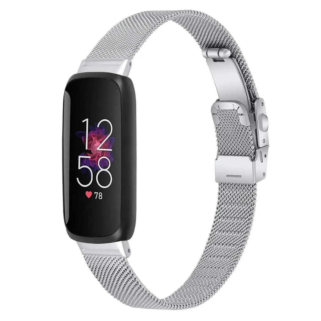 Fitbit Inspire 3 Thin Stainless Steel Band – Sleek Minimalist Metal Strap - SJB-DIAMOND ELITES