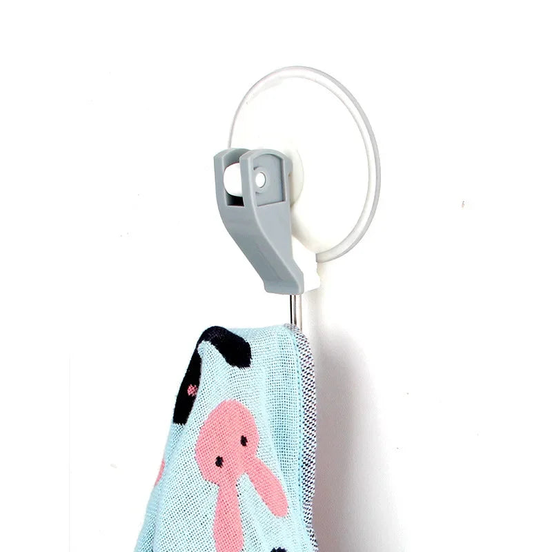 Suction Hook Strong Vacuum Power Home Storage Organizer Rack with Unique Style Lootquake LLC