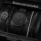 4/5PCS Fashion Men Watches Casual Male's Quartz Watch Bracelets Set Relogio Masculino Reloj Hombre（Without Box） Lootquake LLC