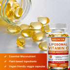 Liposomal Vitamin C Supplement - Easily Absorbed, Fat-Soluble Vitamin C, Antioxidant, Support Immune System, Promote Skin Health Lootquake LLC