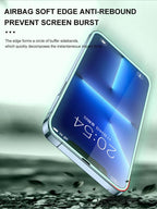 2Pcs Luminous Protective Glass For iPhone 14 13 12 11 Pro Max X XR XS Screen Protector For 7 8 6 Plus SE3 Glowing Tempered Glass  Luminous Glowing Tempered Glass Screen Protector for iPhone Stevvex