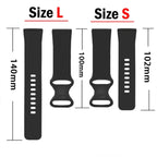 Fitbit Versa & Sense Silicone Band - Durable Stylish Straps - SJB-DIAMOND ELITES