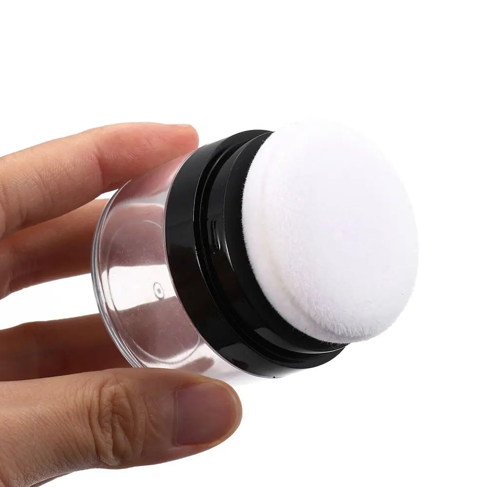 Loose Powder Box With Flocking Cotton Mushroom Sponge Puff Blusher Finishing Powder Jar Portable Cosmetic Foundation Powder Case Lootquake LLC