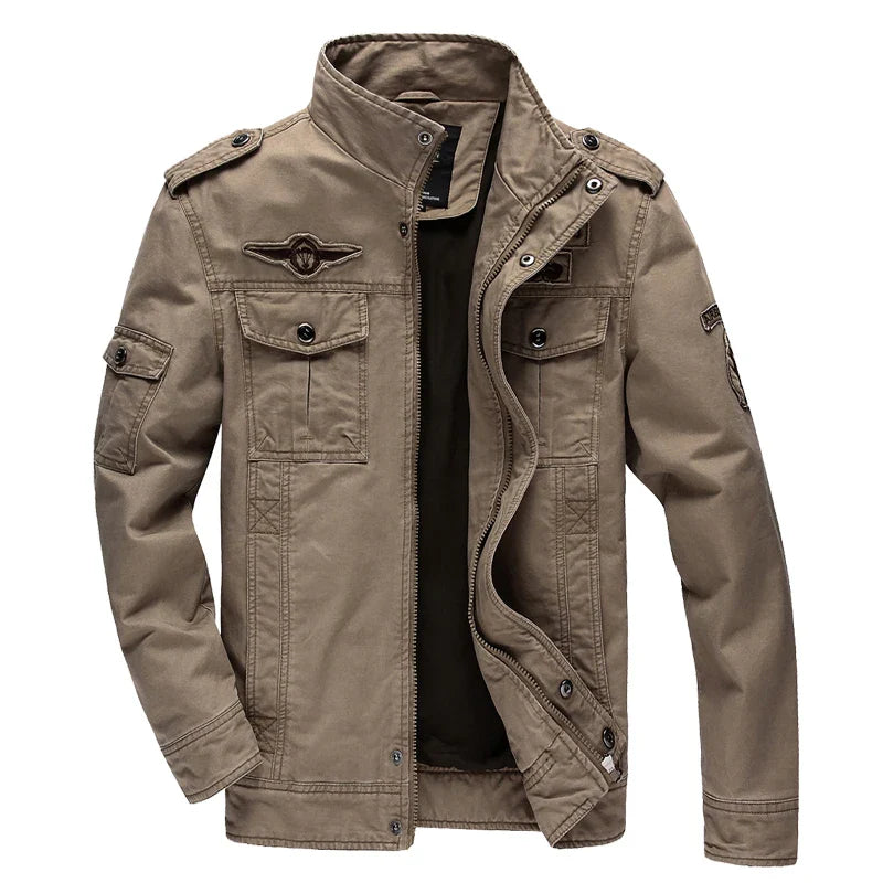 Casual Plus Military Jacket THRIXINE