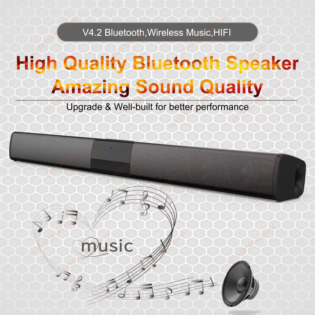 Powerful Wireless Bluetooth Speaker for Home Theater Computer TV Car Sound Box Soundbar Heavy Bass Subwoofer Radio caixa de som Lootquake LLC