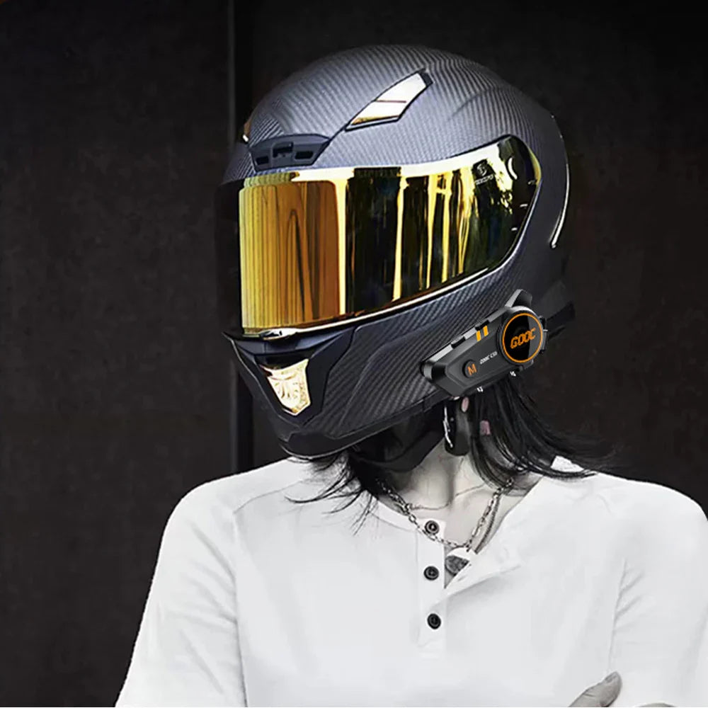 Bluetooth 5.3 Helmet Headset Wireless Hands-free Call Phone Kit Motorcycle Waterproof Earphone MP3 Music Player Speaker for Moto Lootquake LLC