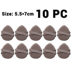 30Pcs Thickened Double Ribbon Wet Dry Dual-use Makeup Puff Black Skin Color Teardrop Shape Powder Puffs Foundation Cosmetic Tool