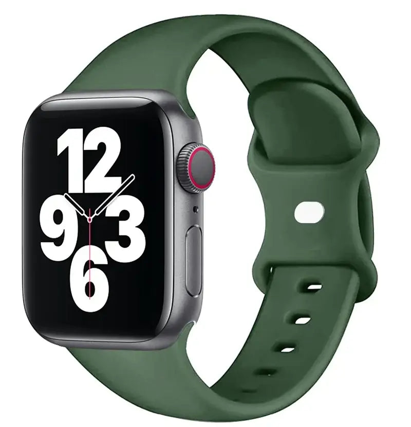 Apple Watch Silicone Band - Soft Waterproof Flexible Strap - SJB-DIAMOND ELITES