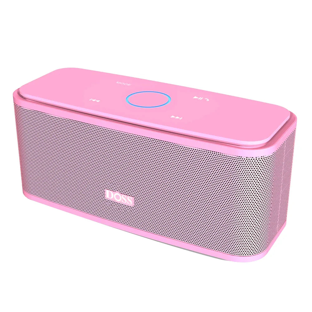 DOSS Wireless Bluetooth Speaker SoundBox BT 5.0 Touch Control Portable Music Sound Box 12W Stereo Sound IPX5 Waterproof Speakers Lootquake LLC