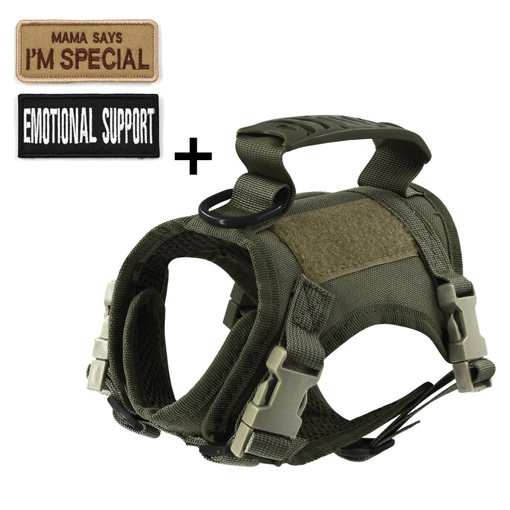 Tactical Cat Harness with 2 Patches Stickers Vest Harnesses THRIXINE