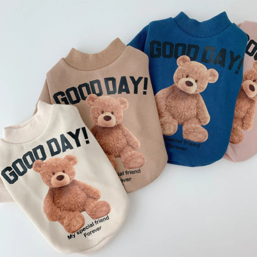 Dog Clothes Dog Costume Pet Clothes Cartoon Bear Pet Shirt  Puppy Clothes Pet Vest Pet Clothes Dog Sport Shirt XS-XXL Lootquake LLC