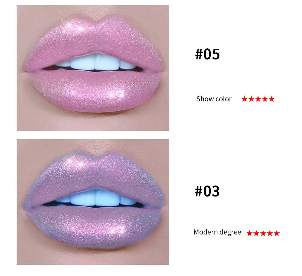 HANDAIYAN Best Seller Glitter Lip Gloss 6colors Moisturizing Mermaid Lip Glaze Waterproof Long Lasting Liquid Lip Stick Lootquake LLC