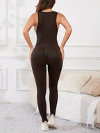 EffortlessFit: Women's All-In-One Sleeveless Jumpsuit