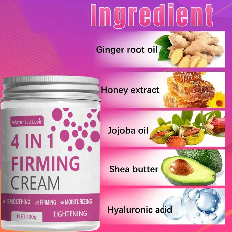 4 in 1 Moisturizing Cream, Suitable for All Skin Types, Moisturizing and Firming, Even Skin Tone, Suitable for Face and Body, Firming Cream | Fashion Packaging Lootquake LLC