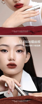 INTOYOU Matte Lipstick Longlasting Lip Clay Velvet Waterproof Lip Gloss Non-sumdge Non-stuicky Lip Stain Espresso Lips Makeup