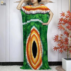 2024 Latest Muslim Sets Women Clothing Cotton Floral Loose Dashiki Long Dress African Abaya Dubai Traditional Islamic Clothing